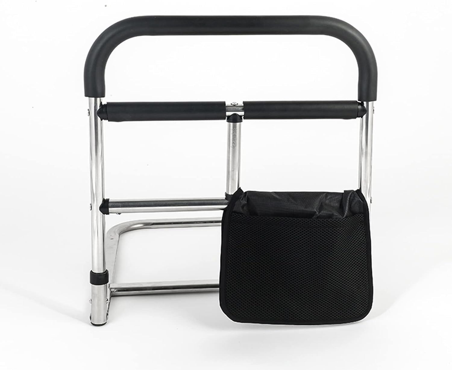 Sponda di sicurezza per letto per prevenire le cadute, guida di assistenza in acciaio con tasca portaoggetti, supporta fino a 181,4 kg, ringhiera sicura per il comodino per anziani e disabili