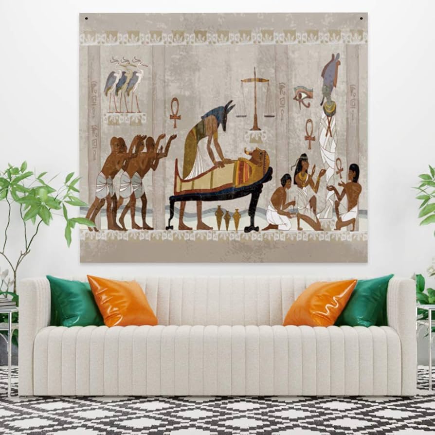 エジプト タペストリー Amazon.co.jp: NTERC 古代エジプトタペストリー エジプト宮殿