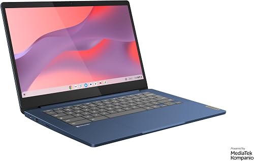 Lenovo IdeaPad Slim 3 Chrome 14M868 - 14" FHD Laptop (MediaTek Kompanio 520, 4GB RAM, 64GB SSD, Arm Mali-G52 2EE MC2 GPU, Chrome OS) French Version AZERTY Keyboard - 8