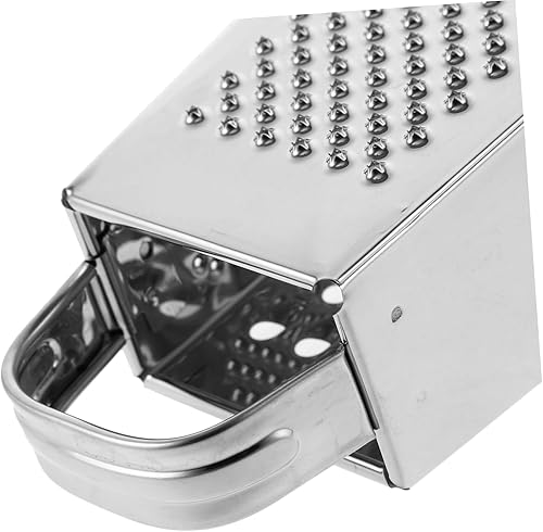 Miniatura 3 de Power Tools - Rallador profesional de caja de acero inoxidable, rallador de queso, triturador de verduras con 4 lados para queso, verduras,