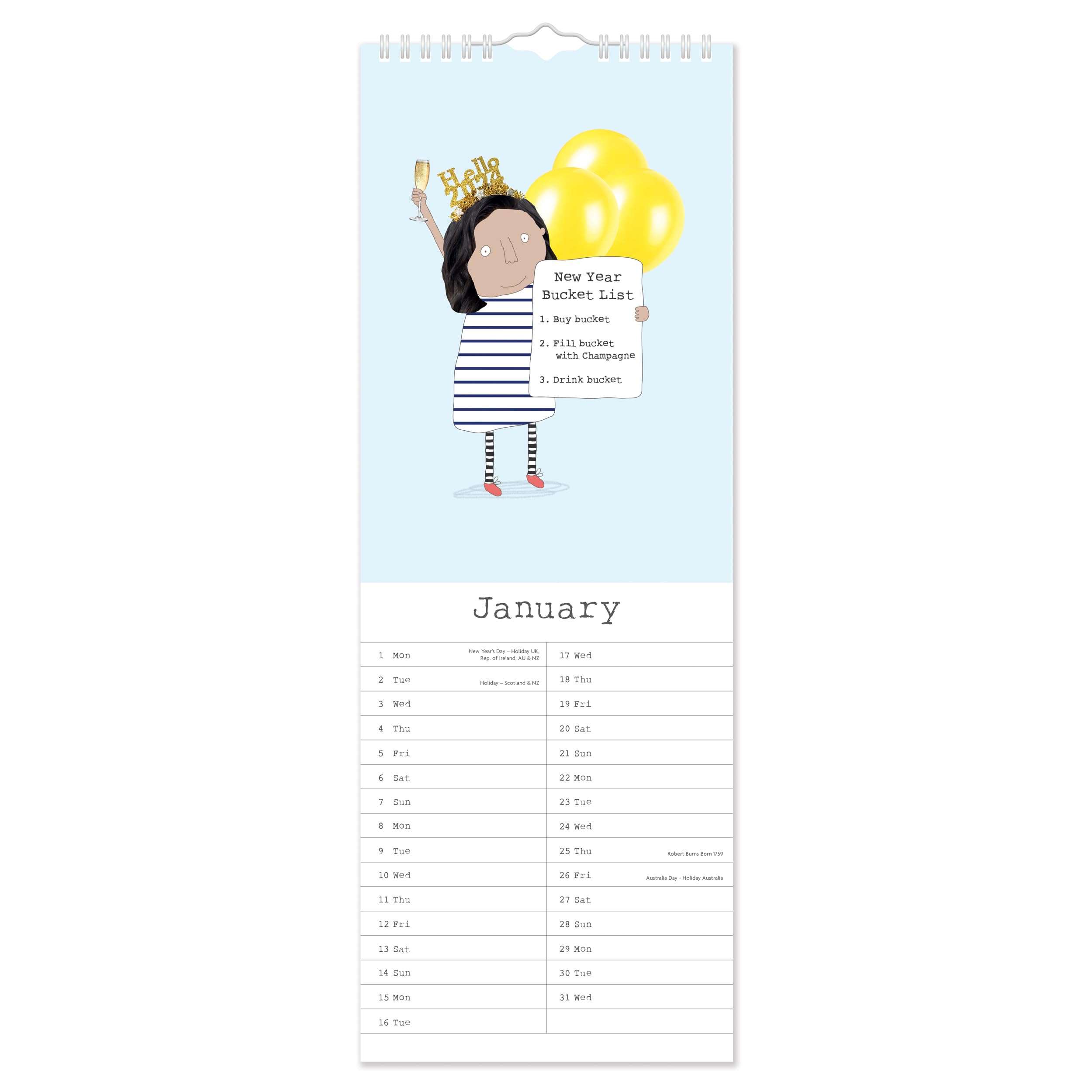 C26079 Rosie Made A Thing Slim 2026 Calendar - Portico Designs - View #5