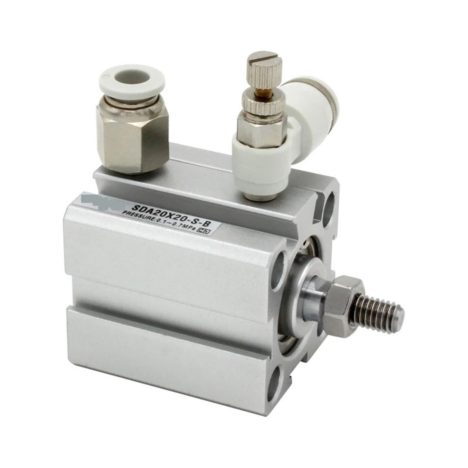 Kompakte Luft-Pneumatikzylinder SDA, 16/20 mm Bohrung, doppeltwirkend, 5–100 Hub, 1 Stück(Stroke 100mm,SDA16 (Bore 16mm