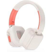 Kids Headphones Bluetooth,74/85/94dB Safe-Volume Wireless Headphones for Kids,60-Hour Playtime,HiFi Stereo Sound,Bluetooth 5.3,Foldable Comfortable Over-Ear Headphones for iPad/Tablet/Travel/School.