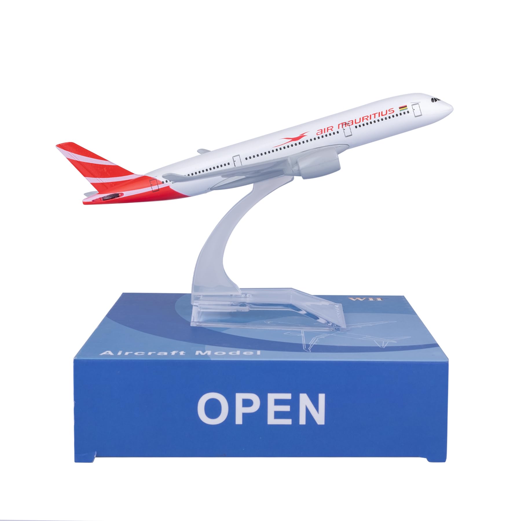 1/400 Scale Model Mauritius 350 Model Plane Diecast Model Airplanes for adults Die-cast Airplanes for Home/Office Décor