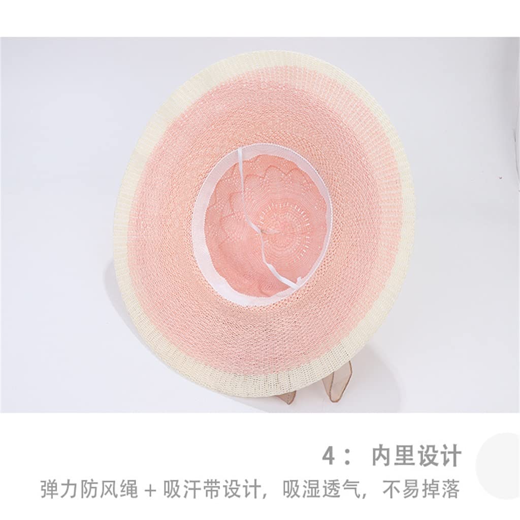 Cappello da Spiaggia Lavorato a Maglia da Donna in Estate, Viaggi all'aperto, ombrellone, Crema Solare, Cappello da Pescatore