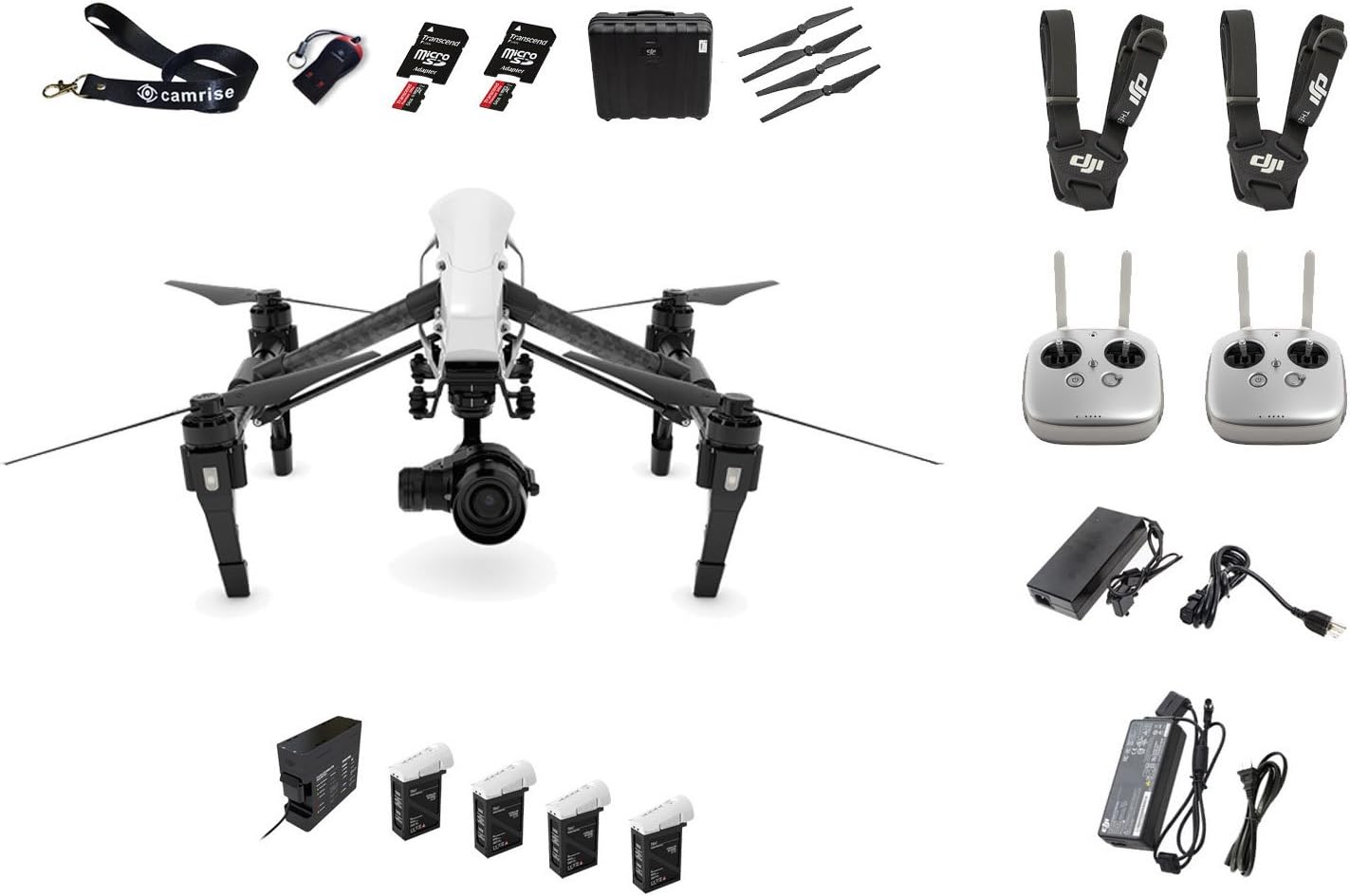 New DJI Inspire 1 Pro Includes Zenmuse X5 Camera-Dual Remote-Everything You Need Bundle
