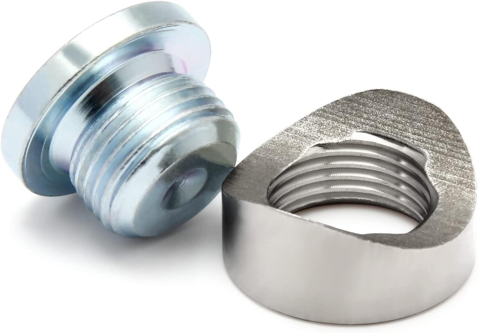 Ledaut M18X1.5 Bung and Plug Notched Style Stepped Notched Style Mounting Bung and Plugs (1 Bungs/1 Plugs)