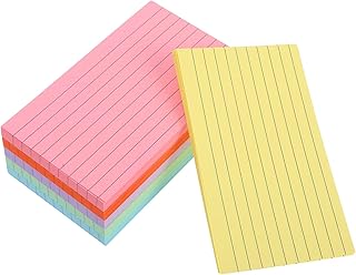 Veemoon 300 Cuadernos Pequeños Tarjetas De Índice Pequeñas Tarjetas De Índice De Tarjetas De Seguimiento De Registros Tarjetas Rayadas Multicolores Soporte Para Tarjetas De