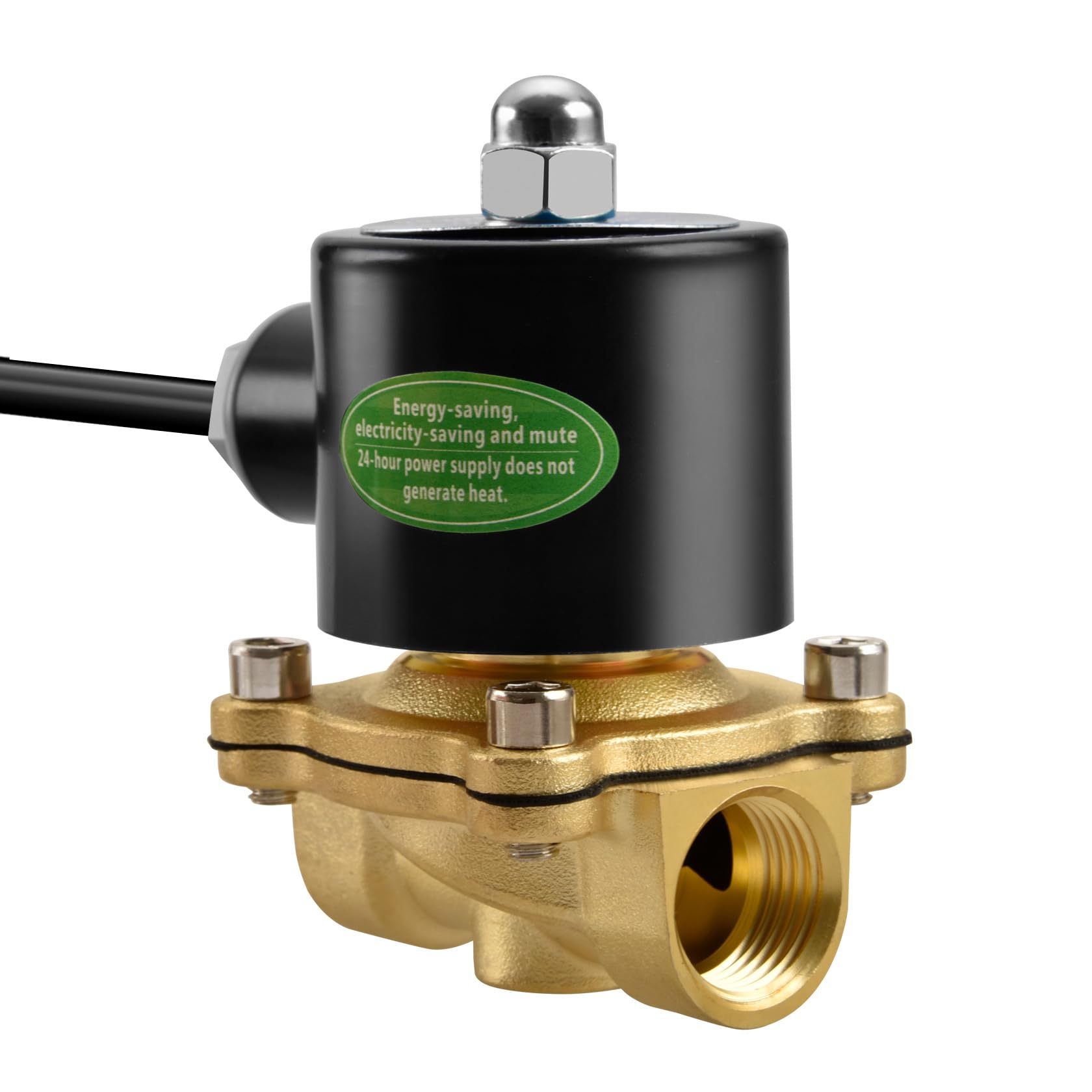 Heschen ottone elettrico elettrovalvola, 2W-160-15J, PT1/2'', DC12V, diretto azione acqua aria gas, normalmente chiusa, valvola di ricambio