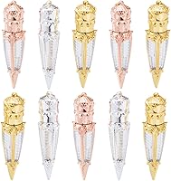 Vista 1 de FZBNSRKO 10 unidades de tubo de brillo de labios vacía recargable botella de bálsamo labial de plástico transparente contenedor de brillo labial