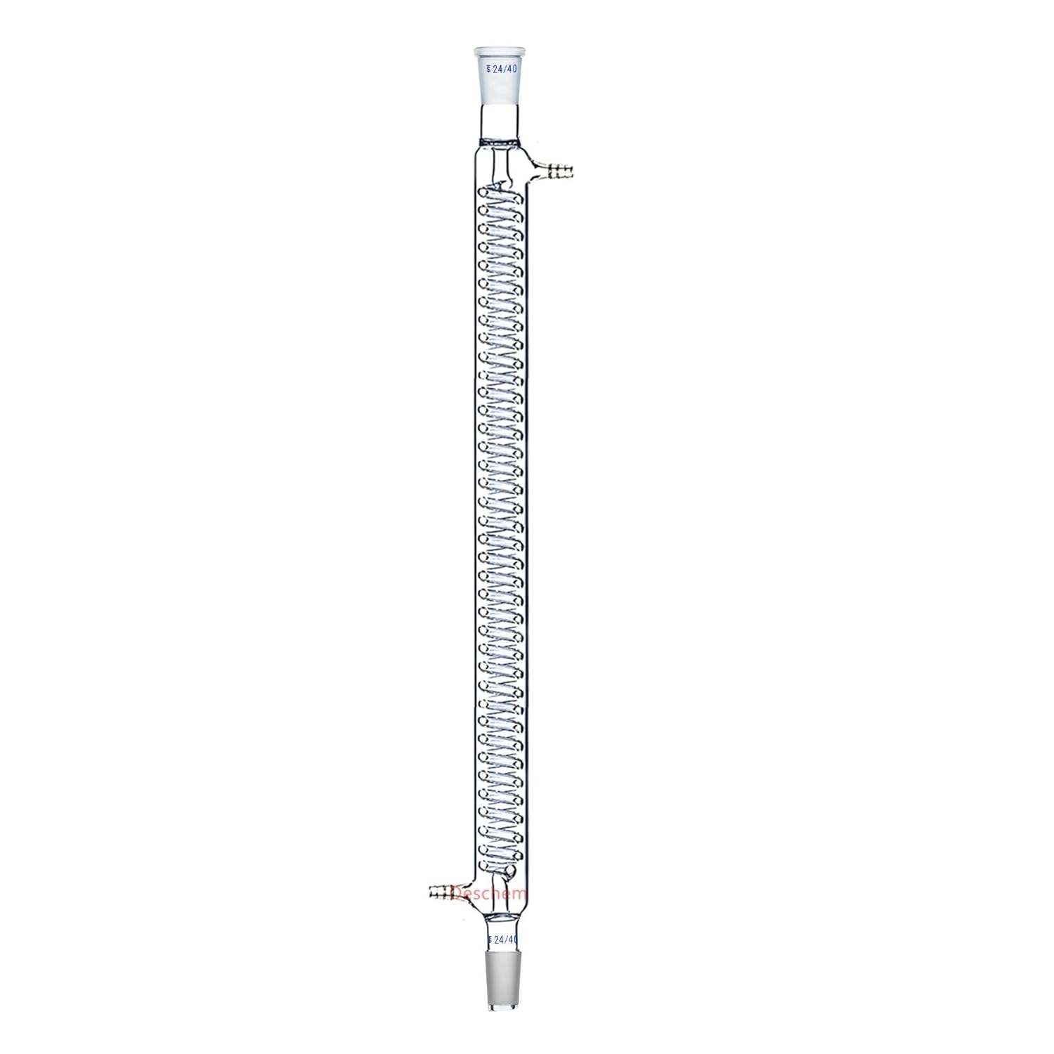 600mm,24/40 Graham Condenser,Jacketed 60cm,Coil Glass Heat Exchanger,Lab Chemistry Glassware