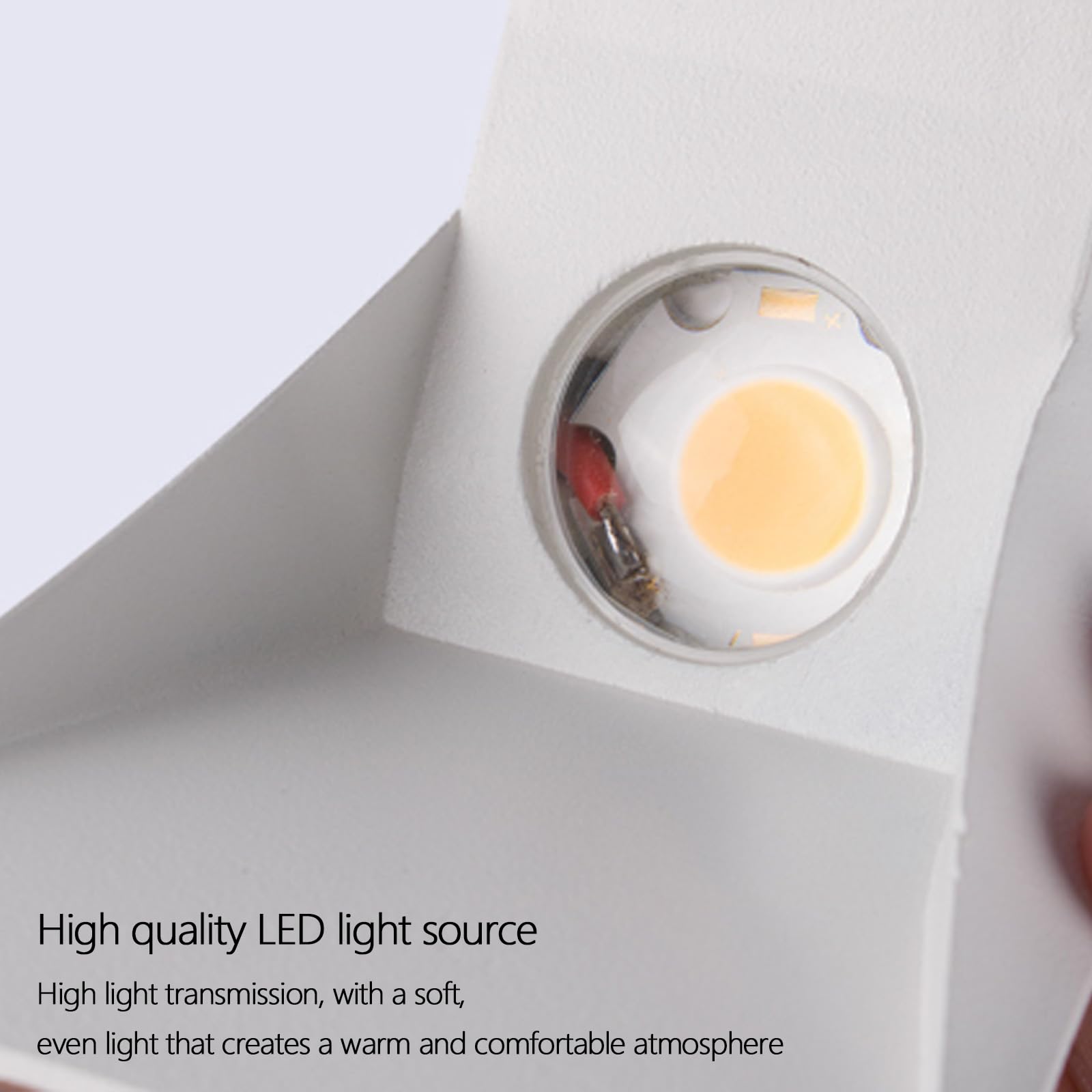 Moderno Alluminio Lampada da Parete LED Esterno IP65 Impermeabile Luce da Parete Nero/Bianco Minimalista Geometrico Design Applique da Parete Esterno/Interno per Giardino (B Bianco,Luce Neutra)