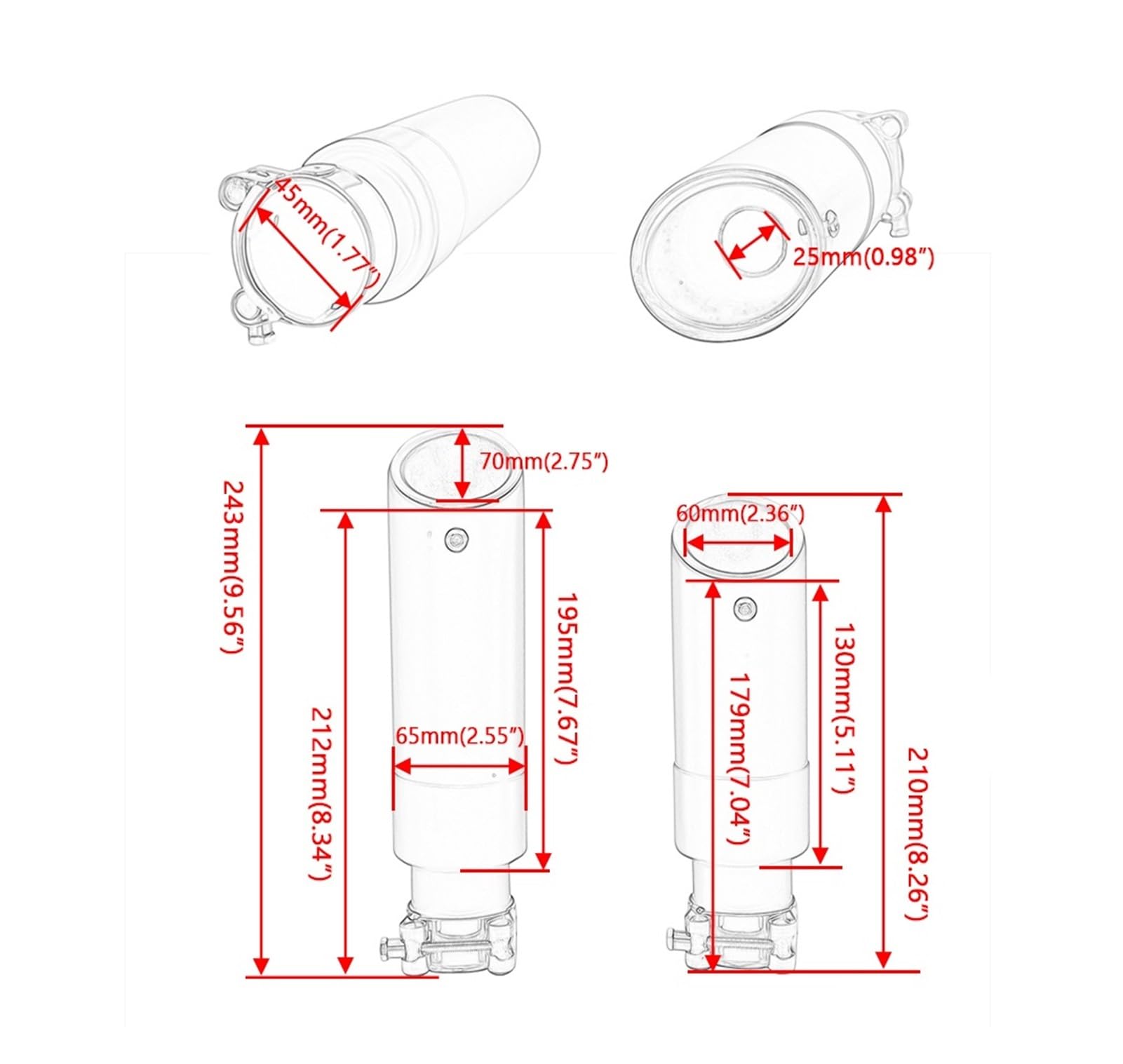 Kompatybilny z Indian Scout Bobber 60 Rogue 20th 2015-2023 Slip-On System Shorty GP Slip Ons tłumiki z tłumikiem DB Killer (czarny)