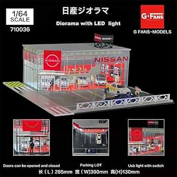 1/64 G-Fans マクドナルド ジオラマ　LED 駐車場付き s-l1200.jpg