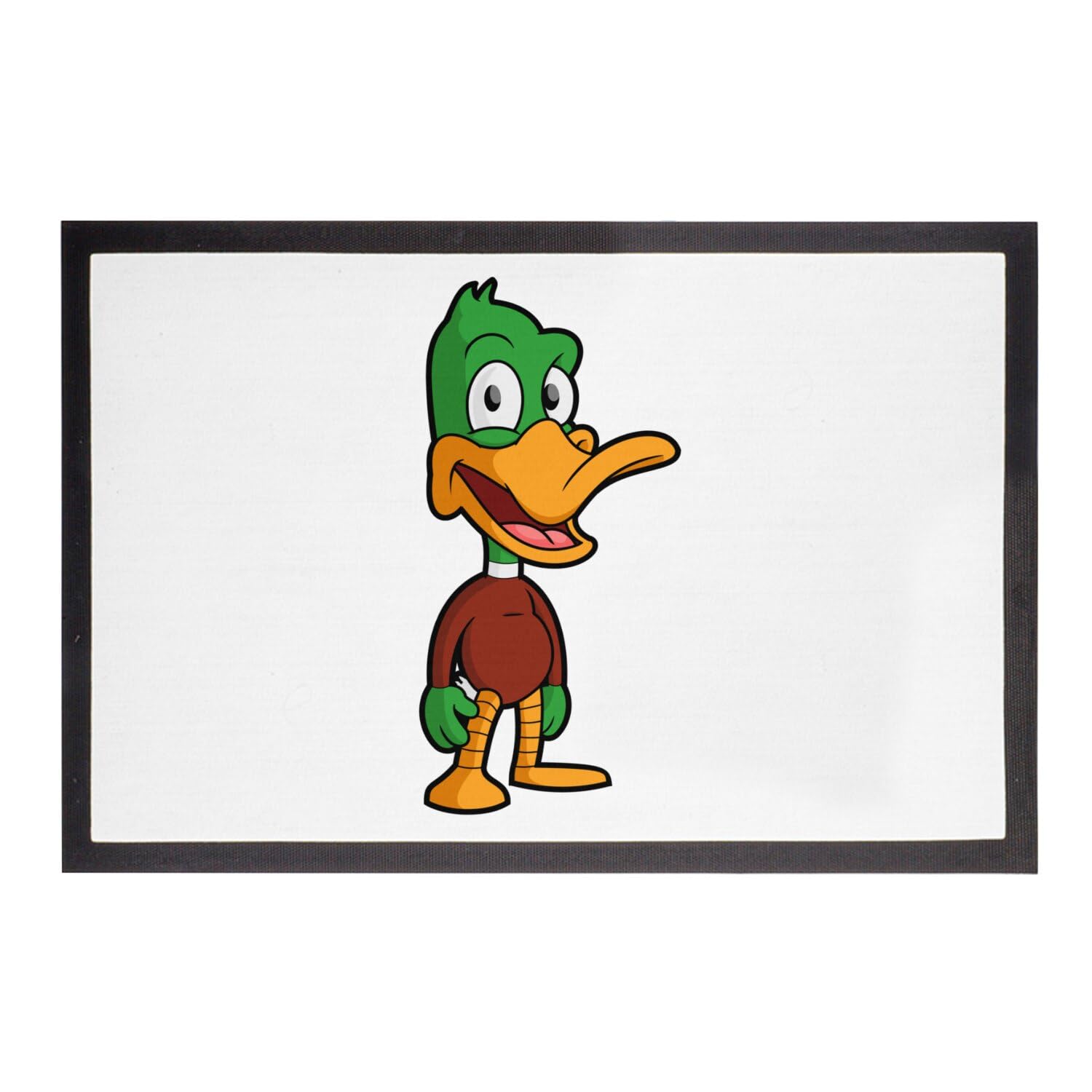 Paillasson canard vert pour entrée de chambre d'enfant cartoon