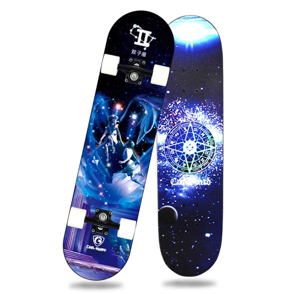 Planches à roulettes pour débutants, Planche à roulettes complète de 31 "x8 pour Enfants Teens SND Adultes Deck en érable pour Sports extrêmes et Plein air