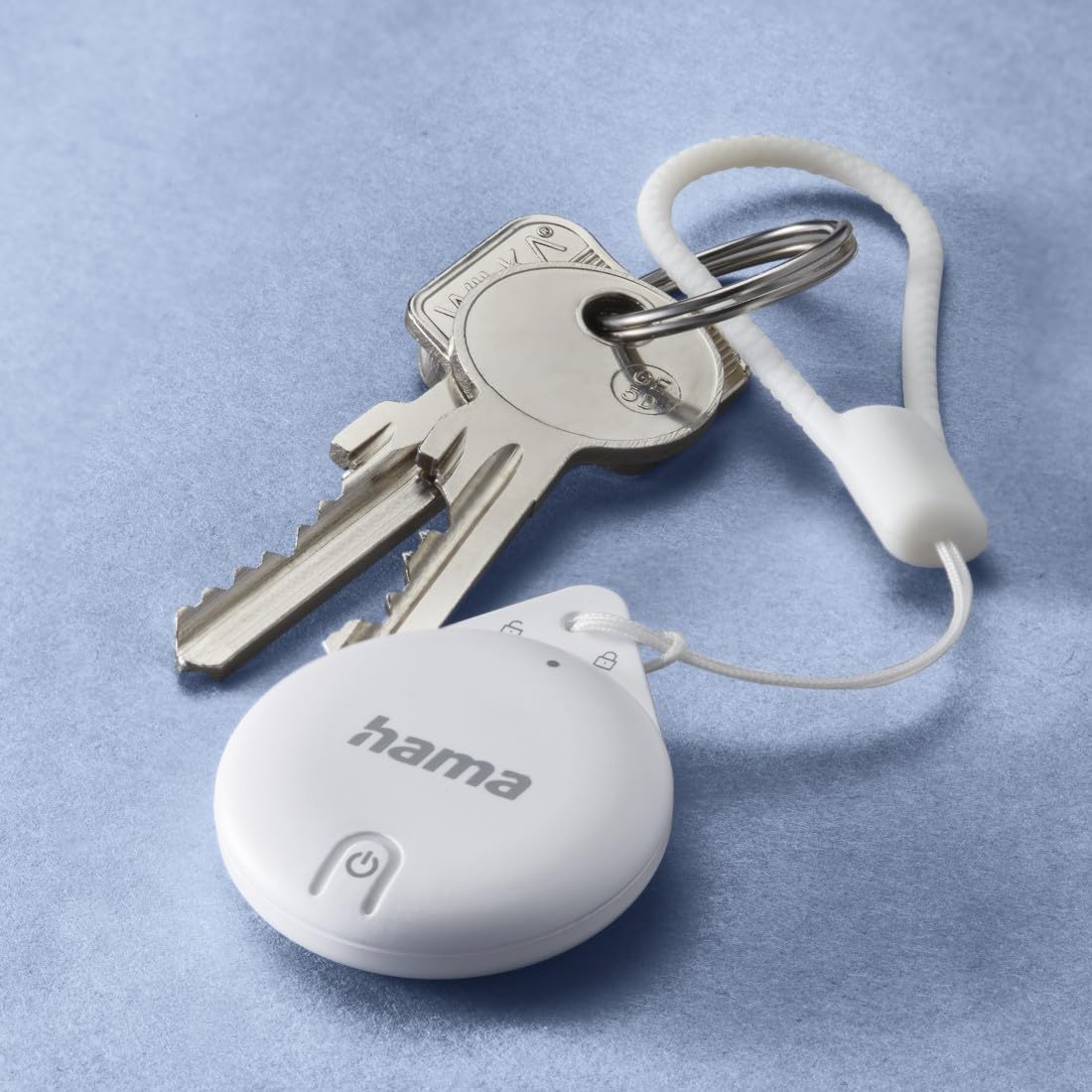 Hama Trova chiavi per Apple Where is App, 4 pezzi (Key Finder con Bluetooth, allarme, telefono cellulare Key Finder per chiavi, portafoglio, bagagli, animali, iOS, iPhone, iPod, iPad, cella a pulsante