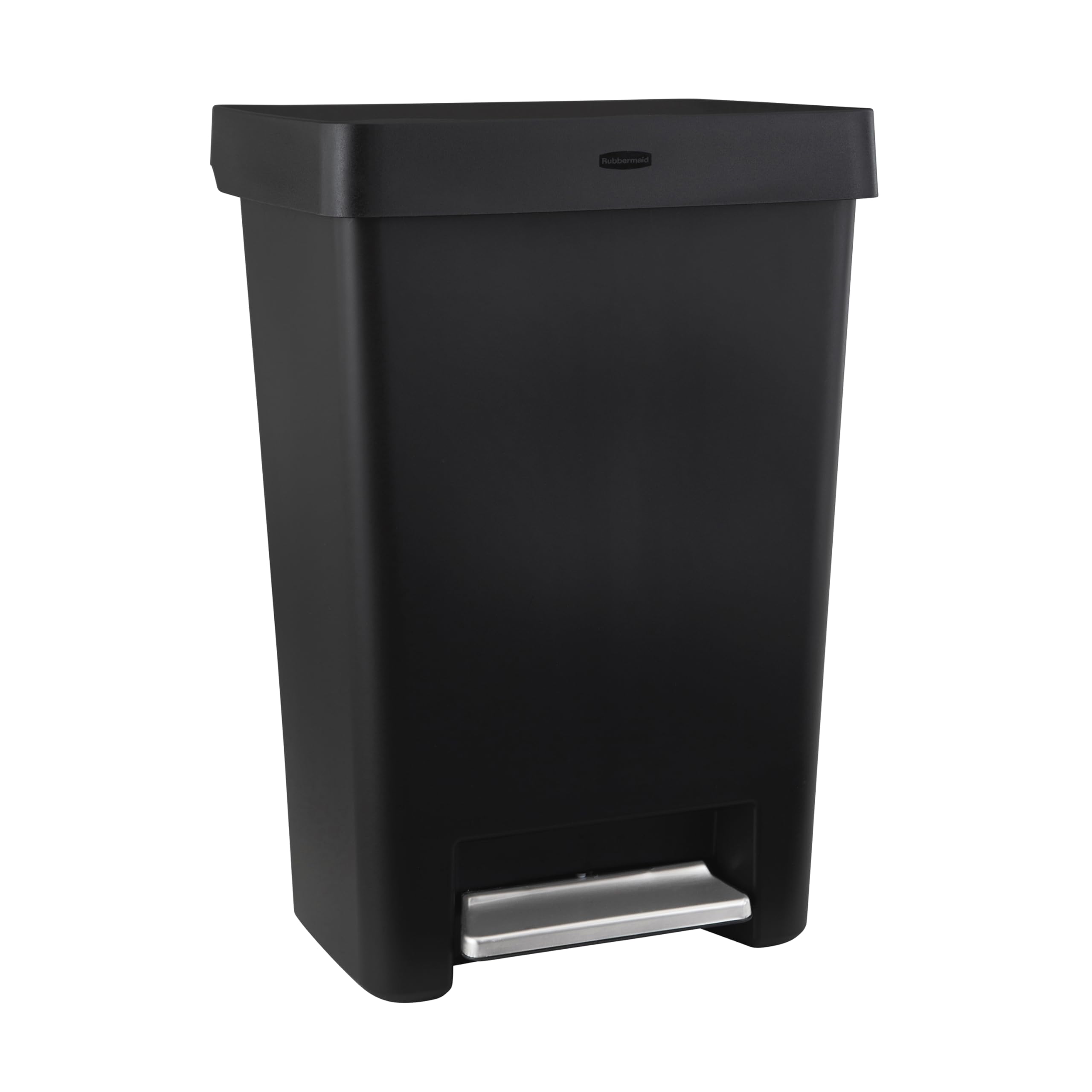 (Similar, incomplete)Rubbermaid Step-On Kitchen Trash Can with Lid, 12.4 Gallon, Black, Garbage Container for Home/Kitchen/Apartment/Garage