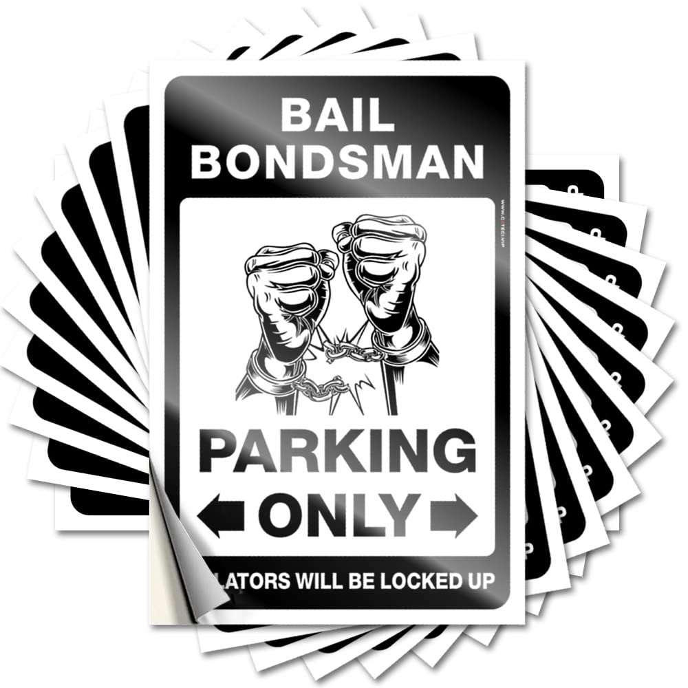 Lake Tattoos - Cool Drinking Hat Bail Bondsman Parking Only(6X9CM)