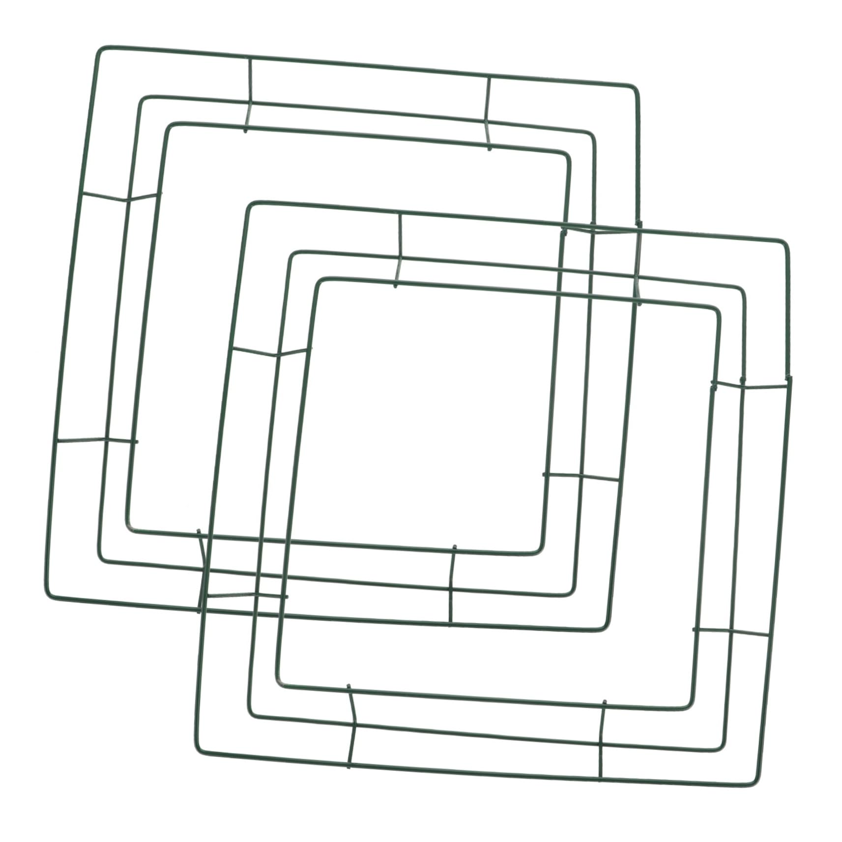 HOLIDYOYO 2pcs DIY Iron Wreath Frame Wire Wreath Hanger for Home Decor New Year's Christmas