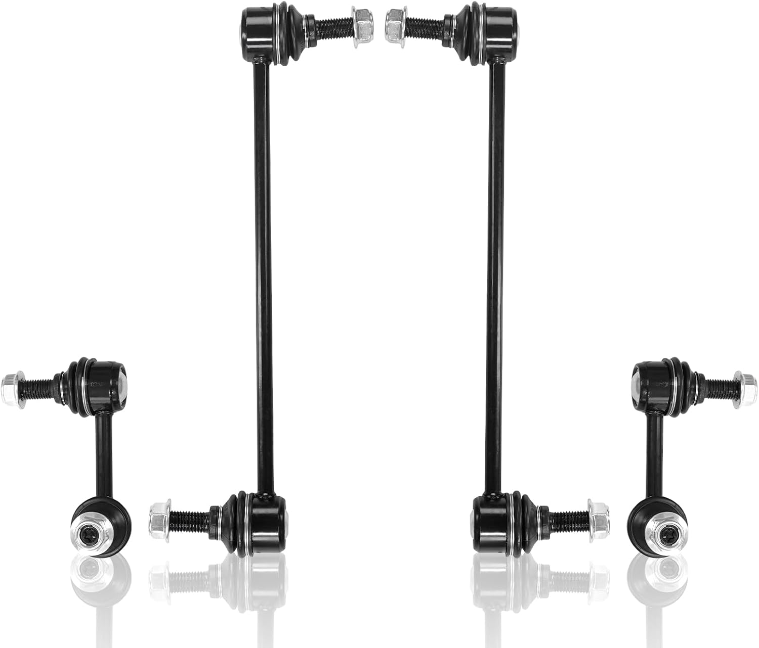Sway Bar Link 4Pcs K750382Front and Rear Stabilizer Sway Bar End Links Kit Compatible With 2009-2018 Dodge Journey