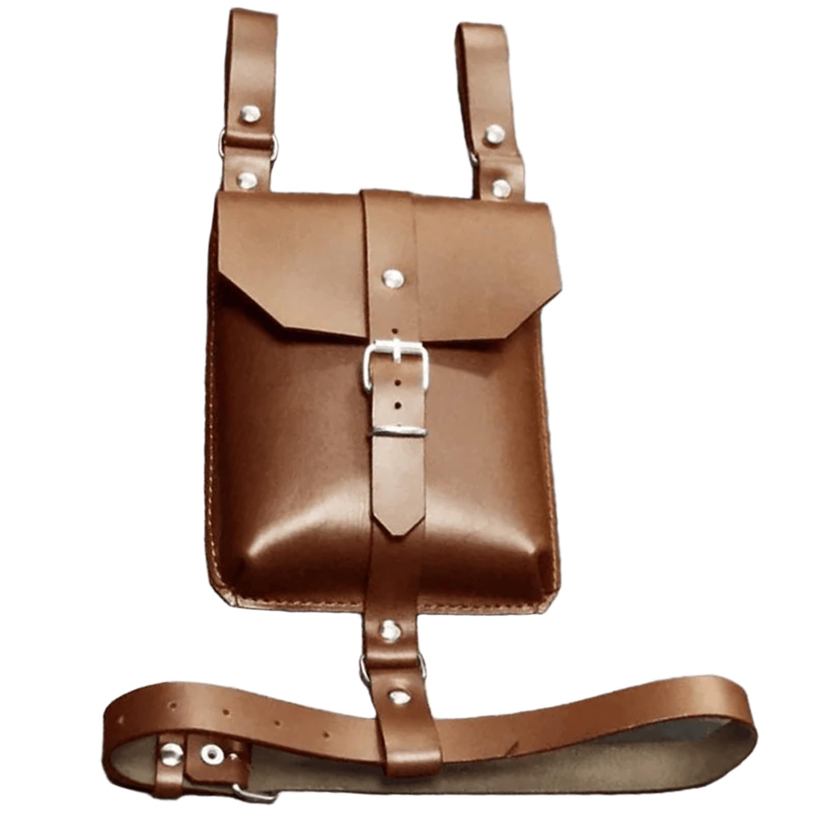 YUGSHNKFC Medieval Leather Thigh Pouches with Adjustable Strap and Leg Harness Medieval Leather Belt Leg Bag for Halloween Cosplay Adjustable Strap