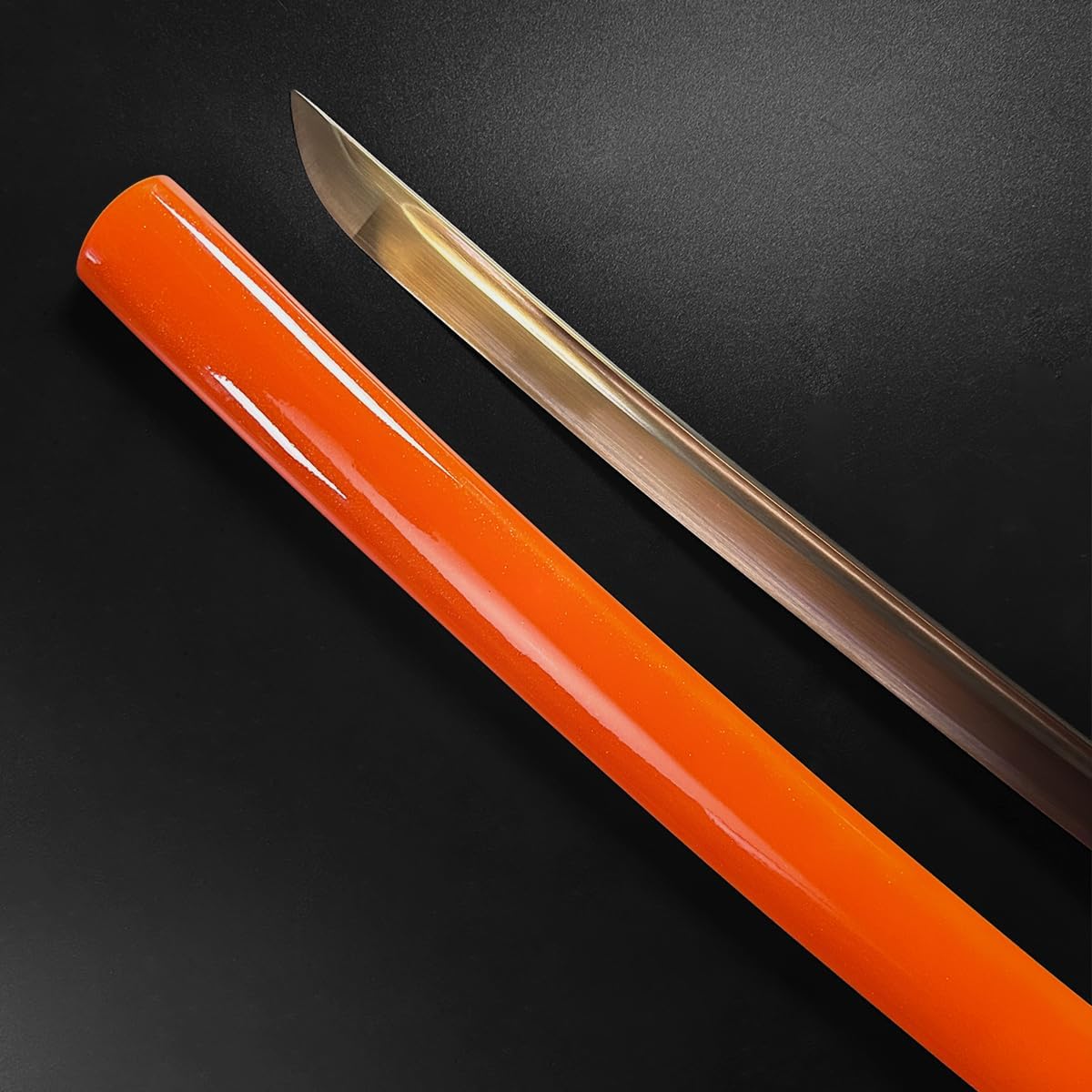 Musha Hand Forged High Carbon Steel Samurai Sword Katana, Color Blade (Choose Your Color)