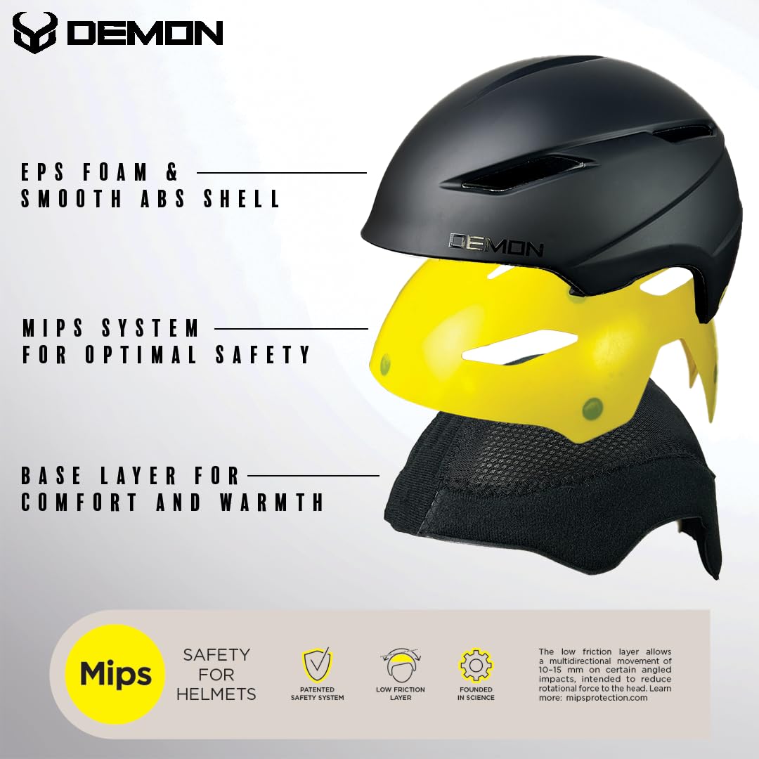 demon snowboard helmet size guide United and Ski with MIPS - Adult/Youth MIPS - Matte Black/Matte White - PC Shell & Inmold EPS Foam- Twist Dial Fit System Color:Berry Cherry engineered for maximum protection Sonoma Community™ Pride Month bass x