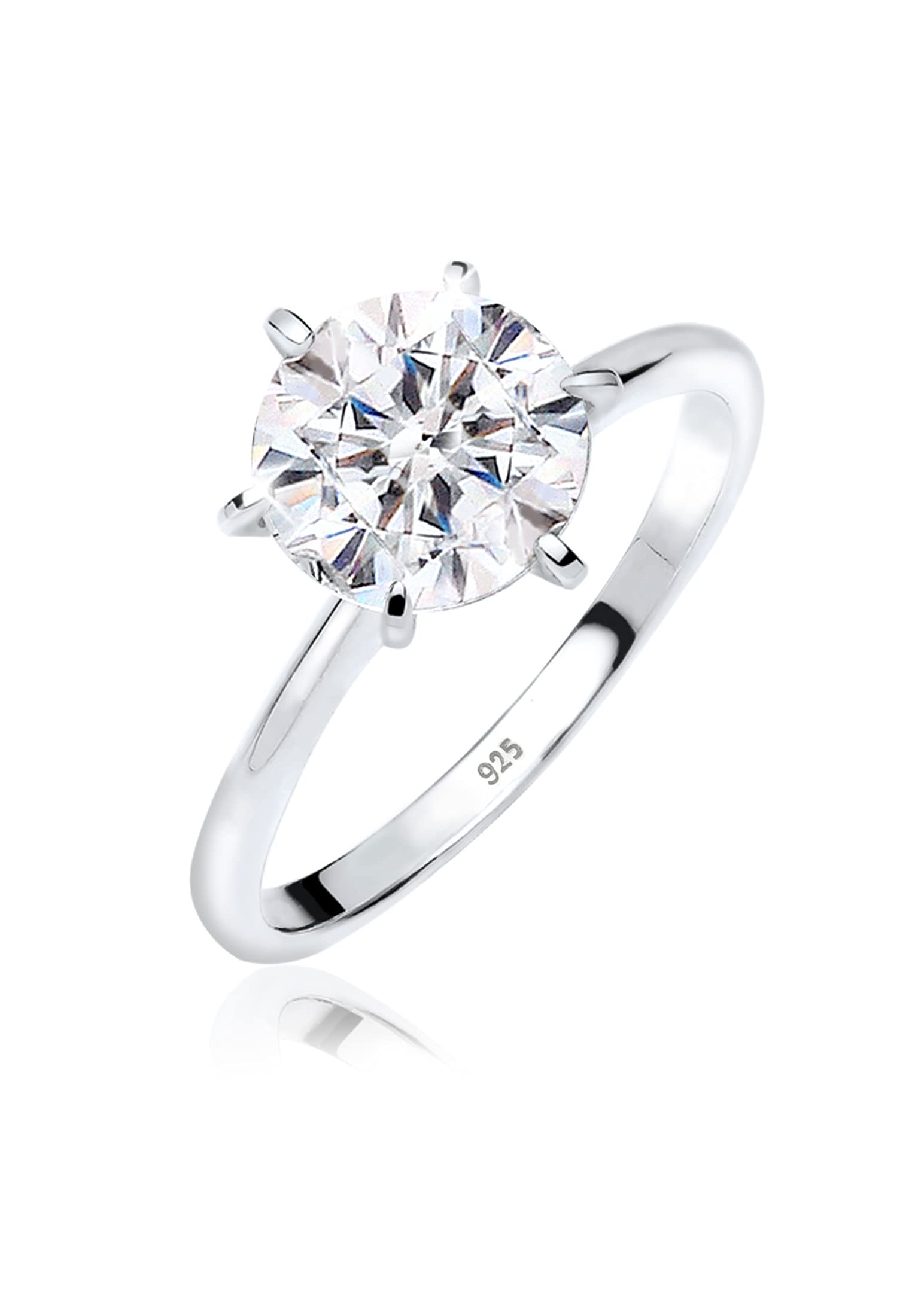 Elli Ring Engagement Crystal in 925 Sterling Silver