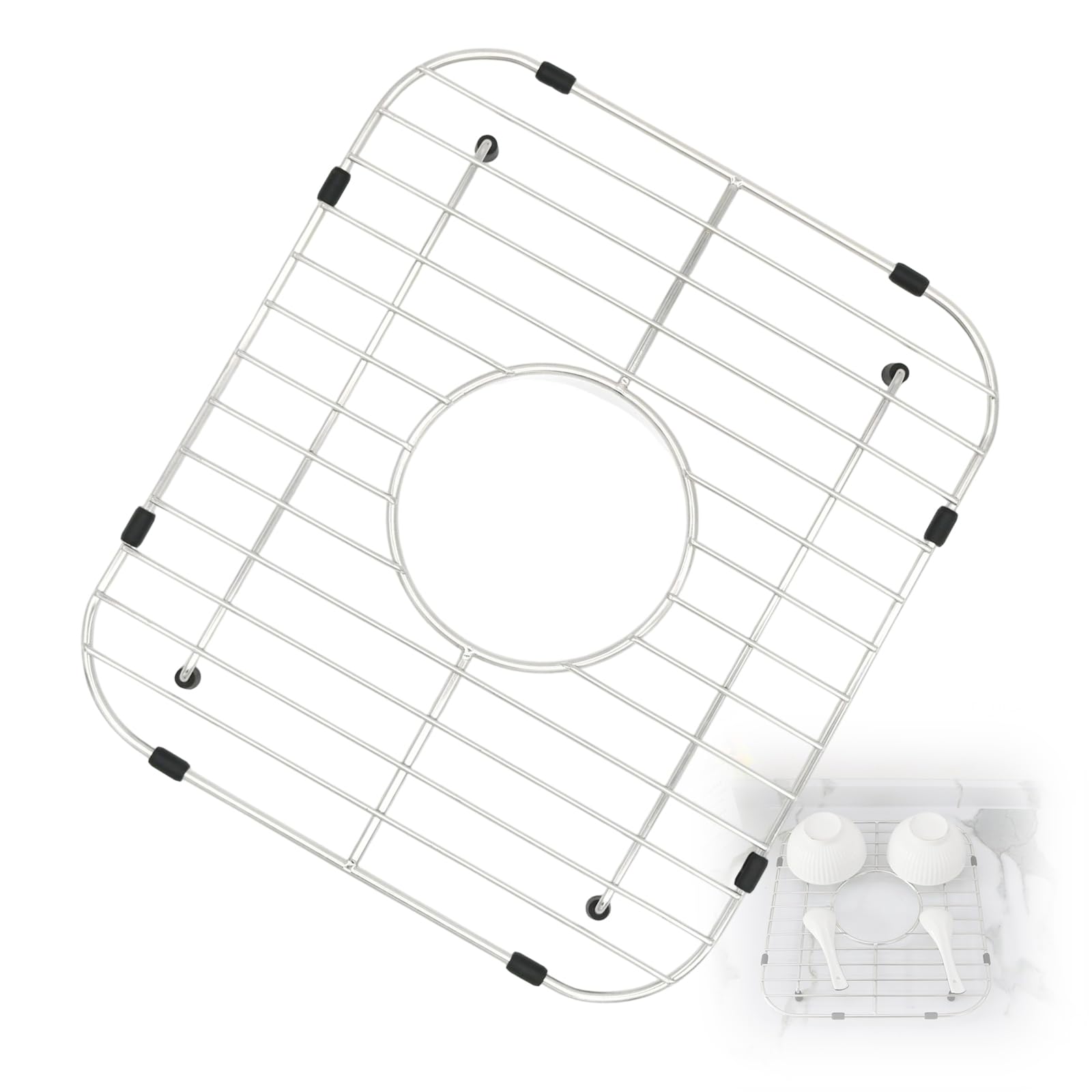 Elnwnnkc Good Rustless Net Sink Framework Highlighting Softened for Stream and Efficient Draining Cabinet Sink Guard