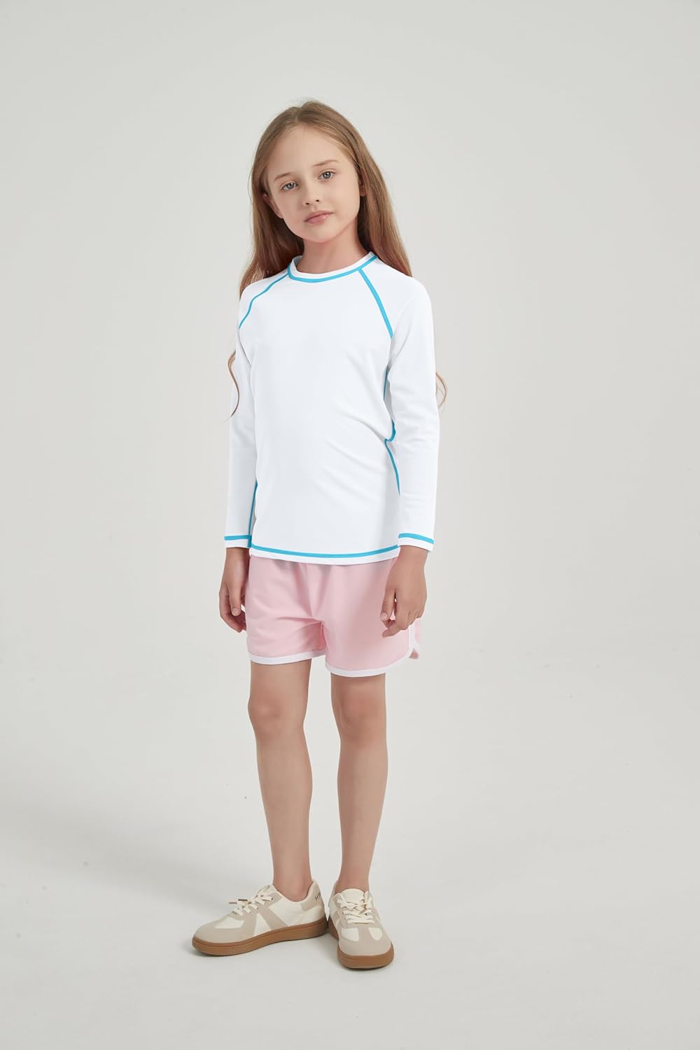 Kids Rash Guard Shirt UPF 50+ Quick Dry Sun Shirts Long Sleeve Athletic Tops for Boys and Girls（5-14 Years） - Image 5