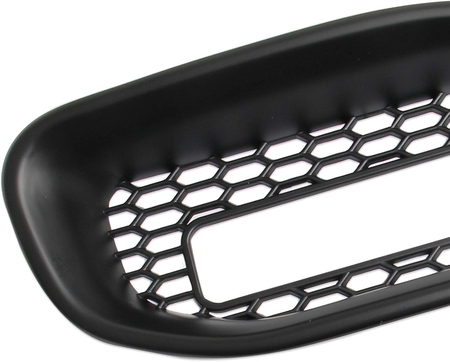 Korlot Matte Black Front Bumper Grille Tow Hook Cover Trim for 2019-2024 RAM 1500