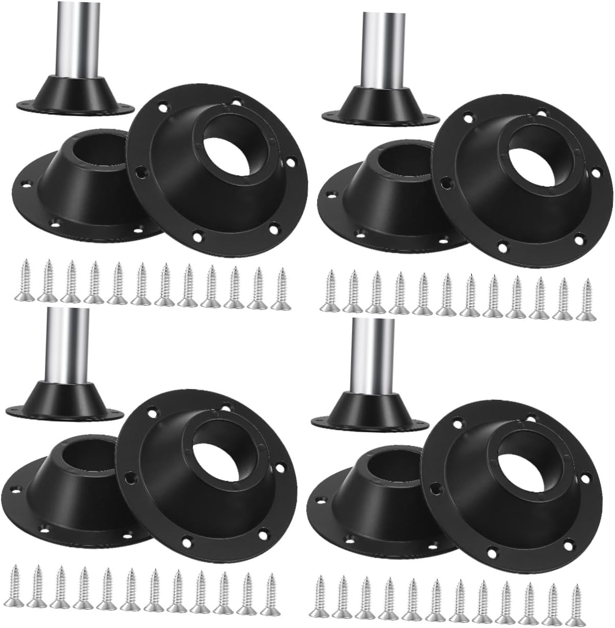 8 pcs Rv Table Base Mount Kit Camper Table Floor Mount Stability for Rvs Campers Boats Space Saving Design with Enhanced Support and Versatile Compatibility
