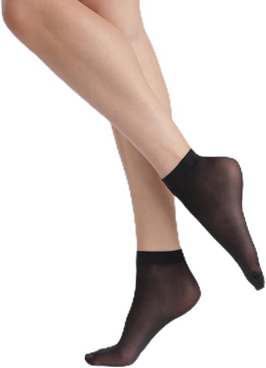 Socquettes Dim Femme Semi-Opaques – Fils Recyclés Éco-Responsables – Lot De 2 Paires – Confort & Élégance Au Quotidien