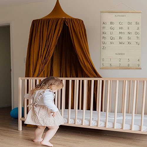 Miniatura 5 de AnairsMo Lienzo del alfabeto, póster ABC, arte de pared para habitación de niños, guardería, sala de juegos, 16 x 24 pulgadas, listo para colgar