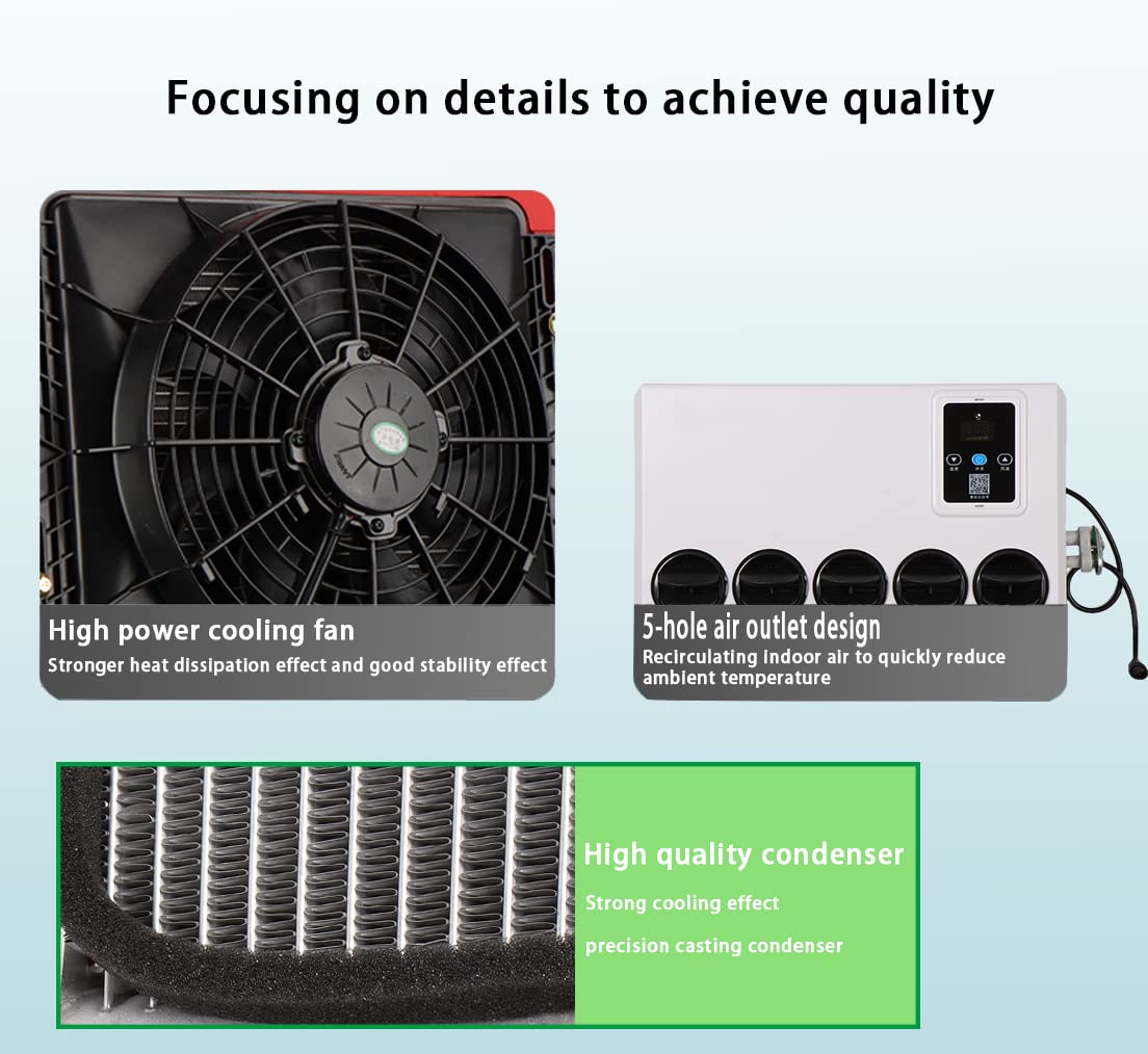 Amazon.co.jp: NEKPOKKA 12ボルト dc エアコン、rv エアコン トラック