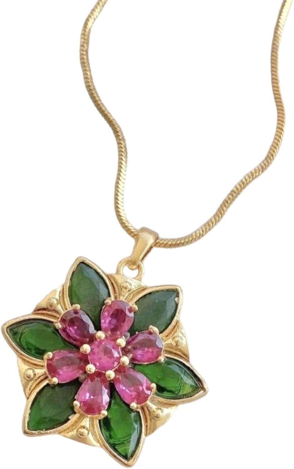 Gold Anastasia Necklace for Women Girls Lost Princess Inspired Together In Paris Halloween Christmas Birthday Gift