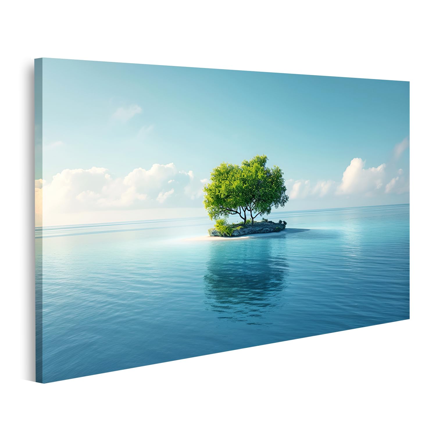 Toile islandburner solitude technologique grand tableau DAR