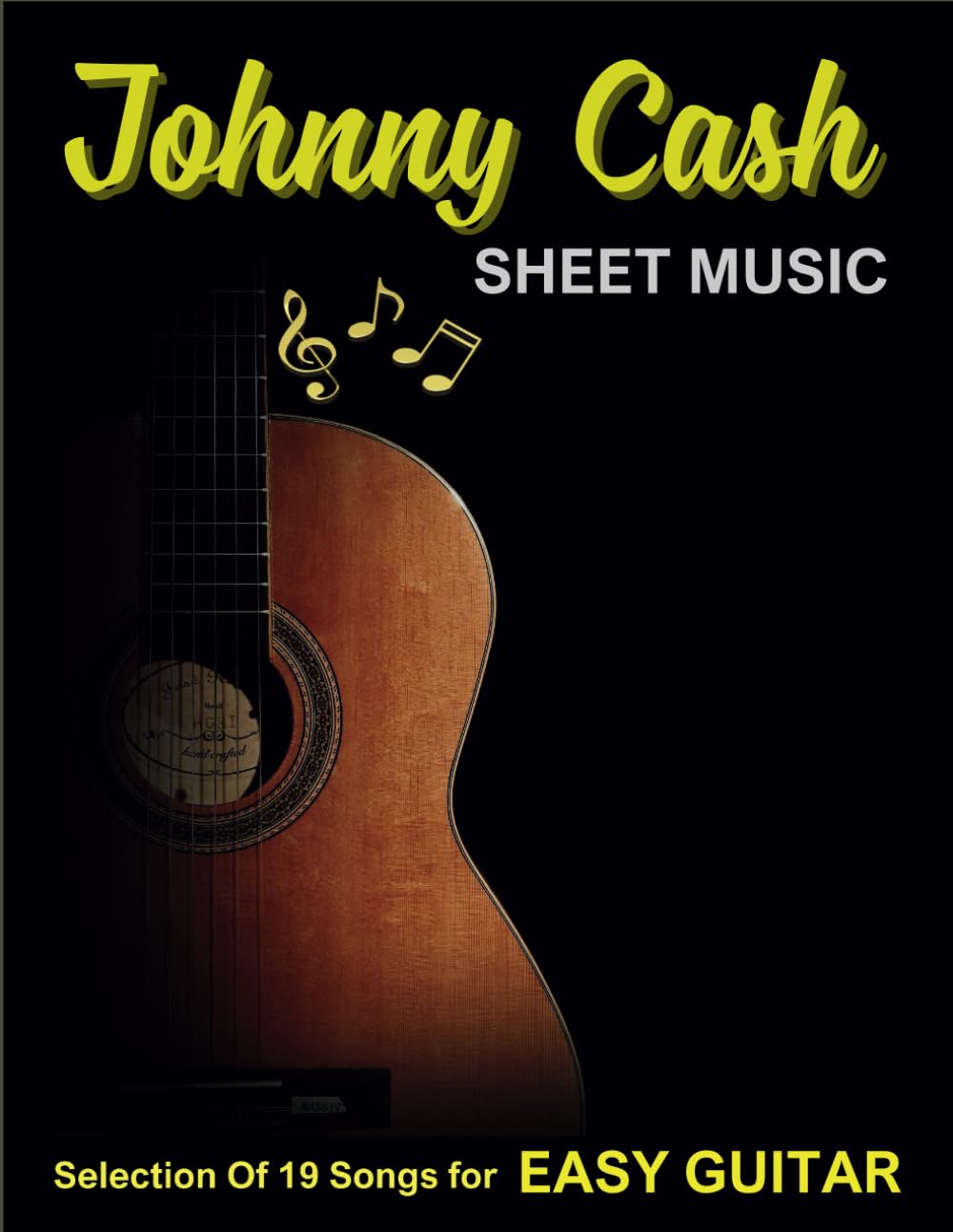 Johnny Cash Sheet Music: Selection Of 19 Songs for Easy Guitar