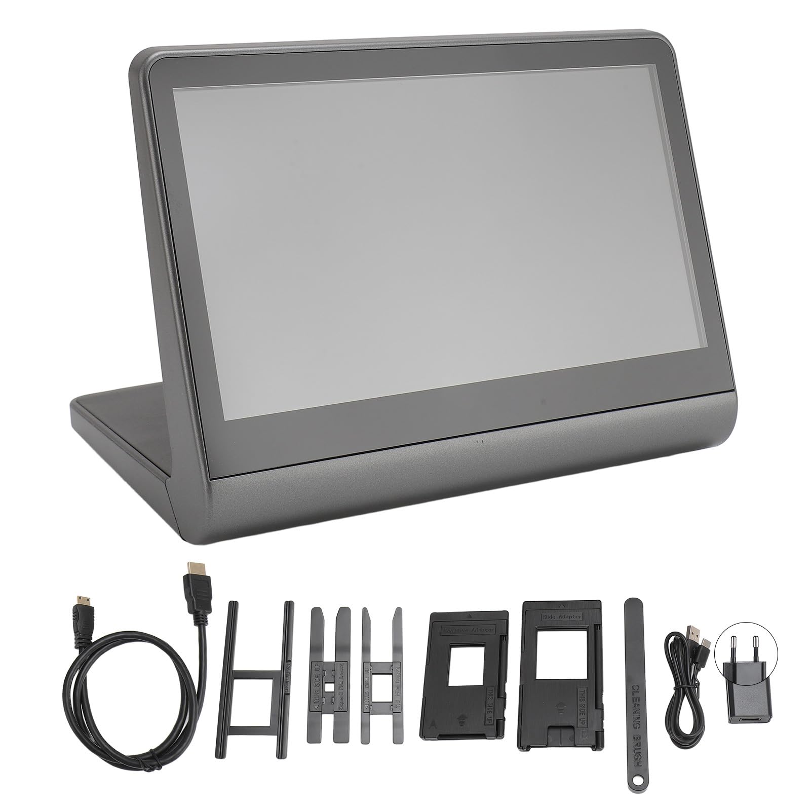 Scanner per Pellicole Digitali, Scanner per Pellicole e Diapositive con Display LCD HD da 7 Pollici con luminosità Regolabile per la Casa, Converte Negativi e Diapositive in