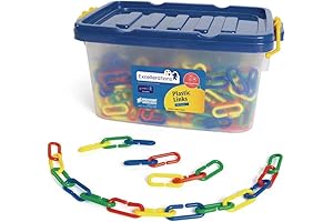 Excellerations Jumbo-Sized Plastic Chain Links for Imaginative Play and Cognitive Development
