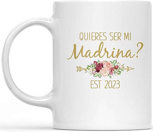 Miniatura 1 de Quieres Ser Mis Padrinos De Bautizo Madrina Gifts In Spanish Madrina Proposal Quieres Ser Mi Madrina Godparent Taza de café Padrinos De Bautizo