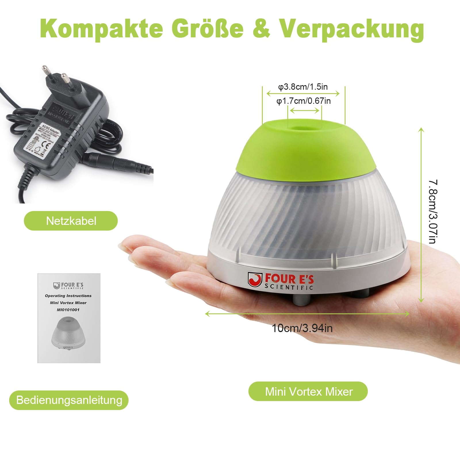 Mezclador Vórtex 5000rpm mini Agitador vVórtex de Velocidad Fija Mezcladores Vorticiales Enchufe EU Órbita 5,5mm vortex mixer paint shaker