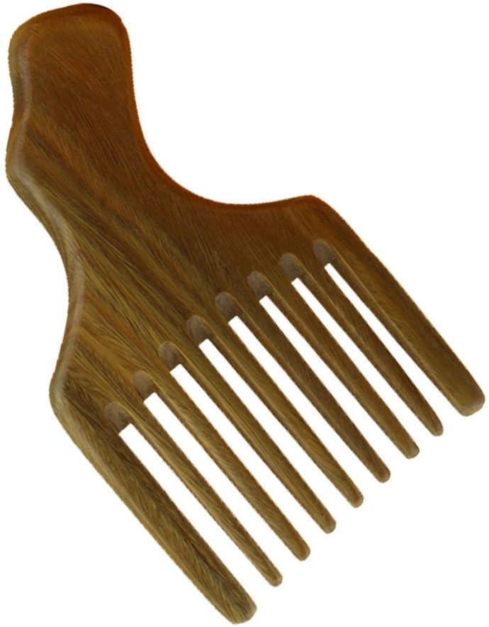 Wooden Comb Wood Afro Comb Pick Upright Wide Tooth Curly Hair Pick No Static