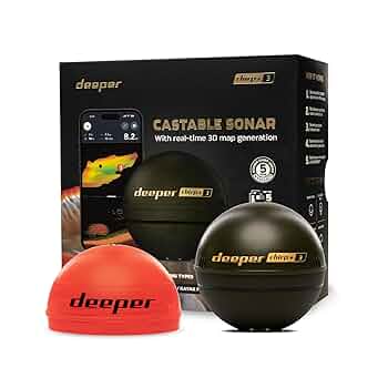 deeper3.0 ワイヤレス魚群探知機 Amazon | Deeper CHIRP+ 3 ワイヤレススマート魚群探知機、3D