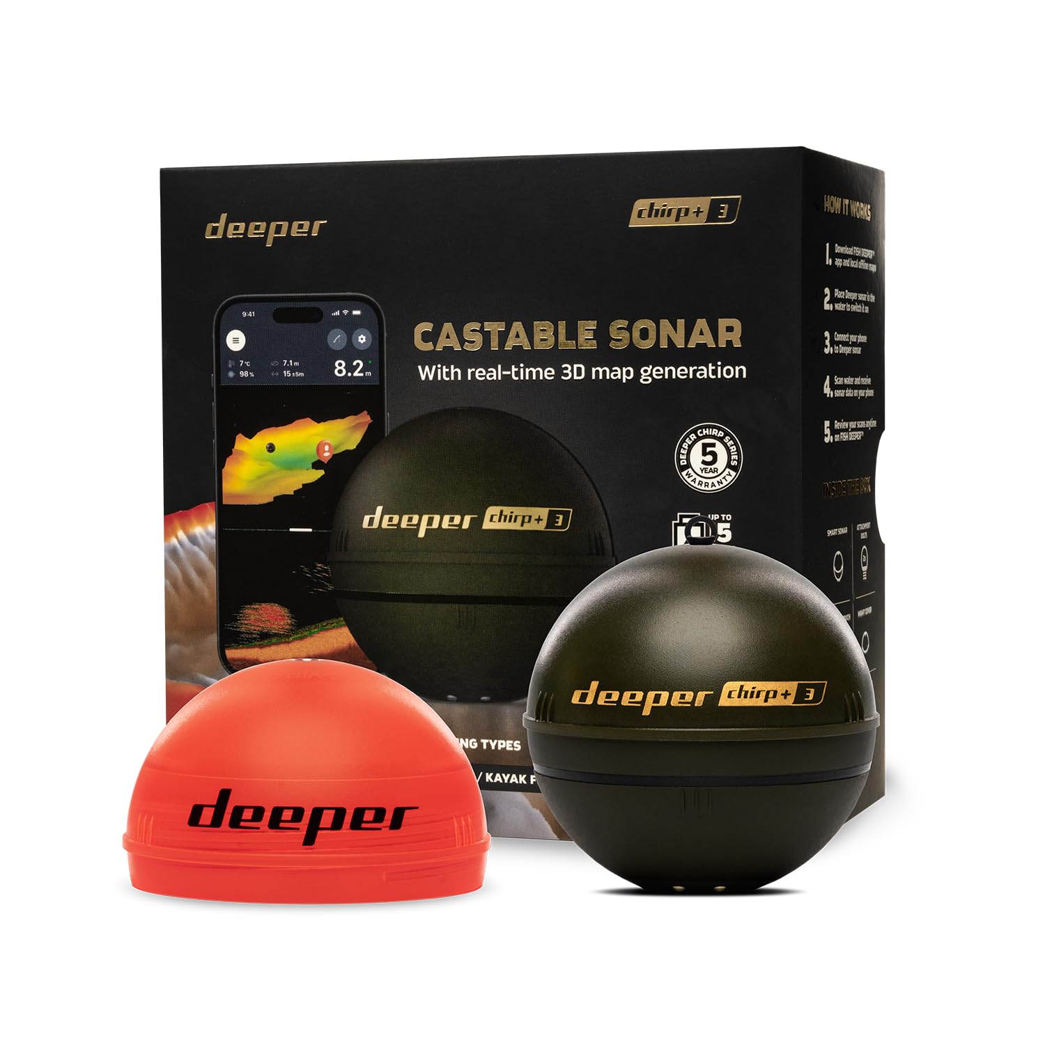 Deeper pro 魚群探知機（Wi-Fi） Deeper Pro 魚群探知機