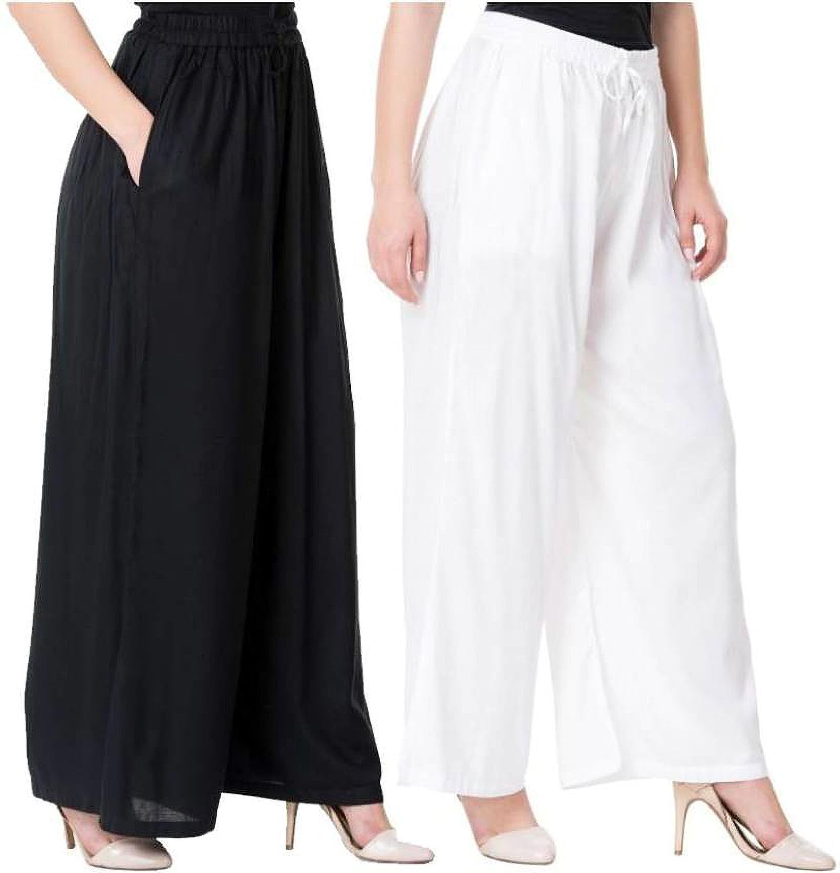 Pack of Two Pocket Palazzo for Women and Girs-image-39