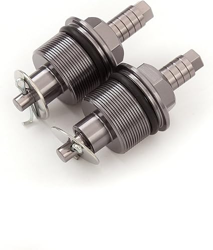 Miniatura 2 de FXCNC 1.220in motocicleta precarga Ajustadores Tenedores Pernos Aluminio Amortiguador y Tornillos Compatible con Hornet 250 MC31