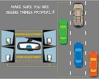 Vista 8 de Espejo lateral de repuesto para Volvo V70 2007-2010 XC70 2007-2010 XC90 2007-2014 lado derecho del pasajero derecho derecho con adhesivos
