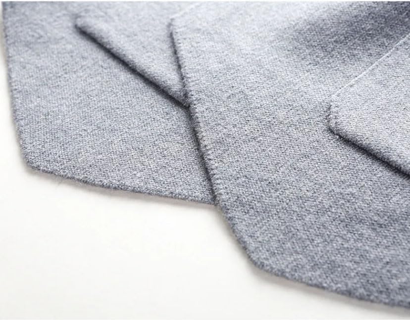 Men V-Neck Button Sleeveless Sweater with Pocket Patchwork Thickened Warm Cardigan Vest4